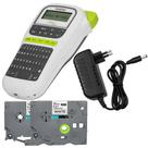 Rotulador Brother Pt-h110 + 2 Fita Compatível Tze231 + Fonte Rotulador Brother Pt-h110 + 2 Fita Compatível Tze231 + Fonte