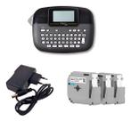 Rotulador Brother Pt-m95bk + 03 Fita X-full Mk231 + Fonte Preto Rotulador Brother Pt-m95bk + 03 Fita X-full Mk231 + Fonte Preto