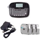 Rotulador brother pt-m95bk + 03 fitas + fonte