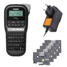 Rotulador pth110bk preta brother + 5 fitas + fonte Rotulador pth110bk preta brother + 5 fitas + fonte