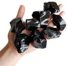 Rough Crystals Luckeeper Black Obsidian Quartz 454g