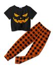 Roupa Arshiner Girls de 2 peças Black Twist Front Halloween