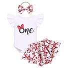 Roupa: Baby Girl, 1º aniversário, Mouse Ruffle Romper Tutu 12-18M