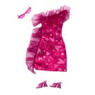 Roupa Barbie Vestido com Corações e Acessórios Mattel