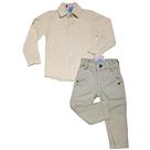Roupa Batizado conjunto calça e camisa social infantil pajem casamento formatura igreja