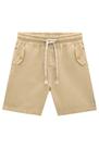 Roupa Bermuda Short Em Sarja Pita LucBoo Infantil Masculino Estilosa C/ Cordão P/ Amarração LucBoo