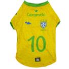 Roupa Brasil para Cachorro UV50+ DogNerd Brasil Amarela Tamanho:5