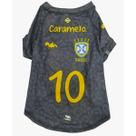 Roupa Brasil para Cachorro UV50+ DogNerd Brasil Preta Tamanho:5
