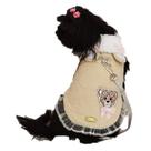 Roupa Cachorros Inverno Pet Casaco C/ Guia Matelassê Dudog