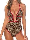 Roupa de banho de uma peça CUPSHE Halter com decote profundo nas costas