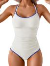 Roupa de banho feminina de uma peça para mulheres com controle de barriga