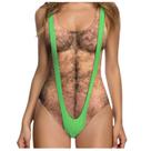 Roupa de banho feminina genérica com peito peludo Roupa de banho feminina genérica com peito peludo