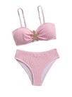 Roupa de banho RoseSeek, 2 peças, acolchoada, roupa de banho, 12 anos