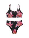 Roupa de banho RoseSeek, floral, cintura alta, 2 peças, 14Y Roupa de banho RoseSeek, floral, cintura alta, 2 peças, 14Y