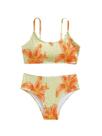 Roupa de banho RoseSeek, floral, cintura alta, 2 peças, 14Y Roupa de banho RoseSeek, floral, cintura alta, 2 peças, 14Y