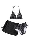 Roupa de banho RoseSeek Girl's Cute Bowknot 12Y preta