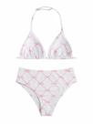 Roupa de banho RoseSeek Girl's Tie Dye de 2 peças, biquíni rosa 11Y