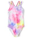 Roupa de banho The Children's Place Neon Peony para meninas XL (14)