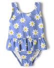 Roupa de banho The Children's Place para meninas de 18 a 24 meses azul