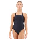 Roupa de banho TYR TyreCo Solid Diamondback feminina preta tamanho 36