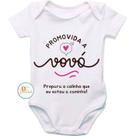 Roupa De Bebê Body Personalizado Promovida A Vovó Prepara O Colinho Que Eu Estou A Caminho GB0323