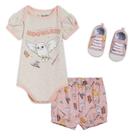 Roupa de bebê Harry Potter Hedwig, conjunto de 3 peças, de 0 a 3 meses