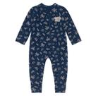 Roupa De Bebê Macaquinho Longo Macacão Brandili Estampado Quentinho Macio Em Cotton