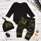 Roupa De Bebê Menino Conjunto Body E Calça - Rock Baby