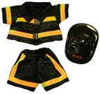 Roupa de bombeiro Teddy Bear serve para bichos de pelúcia de 35 a 45 cm