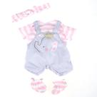 Roupa de boneca JC Toys Berenguer Boutique Grey Overall