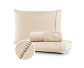 Roupa de Cama Casal Queen Size Jogo Lençol 400 Fios Micropercal 3 Pçs Toque Macio Premium