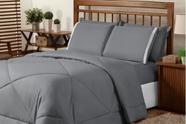 Roupa De Cama + Lençol Dupla Face Casal Box 6 Pçs Edredom Roupa De Cama + Lençol Dupla Face Casal Box 6 Pçs Edredom