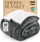 Roupa de cama Sherpa Blanket Utopia Twin 152x203 cm cinza