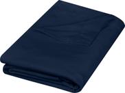 Roupa de cama Utopia de lençol plano em microfibra macia escovada Queen Navy Roupa de cama Utopia de lençol plano em microfibra macia escovada Queen Navy