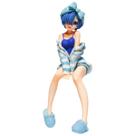 Roupa de casa Figure Rem Sitting com tigela de macarrão Re: Zero 14,5 cm
