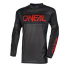 Roupa de corrida Jersey O'Neal Element para adultos preta/cinza/vermelha XXL