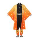 Roupa de cosplay Nuoqi Zenitsu Agatsuma Kimetsu no Yaiba XS