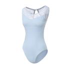 Roupa de dança feminina de balé de renda sem mangas da Leotard Lanbodance