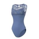 Roupa de dança feminina de balé de renda sem mangas da Leotard Lanbodance