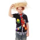 Roupa de Festa Junina Infantil AZUL + GRAVATA VERMELHA