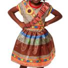 Roupa de Festa Junina Infantil Menina Fantasia Cangaceira Vestido Caipira