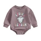 Roupa de Halloween FYBITBO Spooky Season Romper roxo 12-18M