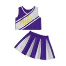 Roupa de líder de torcida Yuufuniy Toddler Baby Girl 2-3T roxa Roupa de líder de torcida Yuufuniy Toddler Baby Girl 2-3T roxa