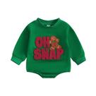 Roupa de Natal MozikQin Sweatshirt Romper para bebê 0-3M