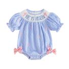 Roupa de Páscoa para meninas ZIXILOVGIR, macacão de manga curta 6-12 m