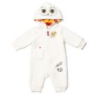 Roupa de peça única Harry Potter Hedwig Baby com zíper