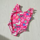 Roupa De Praia Infantil Menina Maiô Estampado Forrado Com Proteção Solar Uv50 Roupa De Praia Infantil Menina Maiô Estampado Forrado Com Proteção Solar Uv50