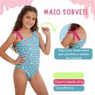 Roupa De Praia Piscina Maiô Juvenil Menina Proteção Uv50