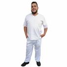 Roupa de Ração Branca Umbanda Candomblé . Bata e Calça