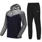 Roupa de sauna HOTSUIT para homens, jaqueta de moletom, calça, cinza, XXL